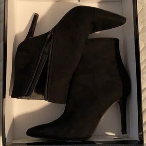 Faux Suede Stiletto Booties